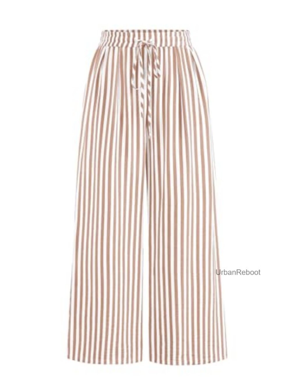 80% Viscose 20% Polyamide Lightweight Wide Leg Palazzo Pants with Pockets